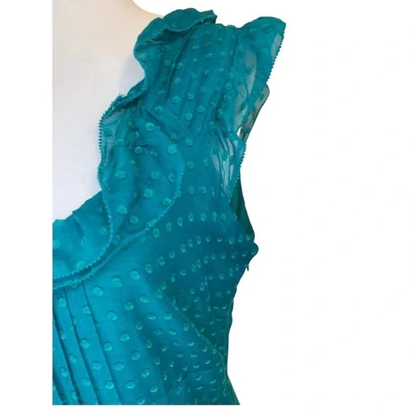 Anthropologie Moulinette Soeurs “Behind the Clouds” Swiss Dot Ruffle Dress 4 - Picture 6 of 10